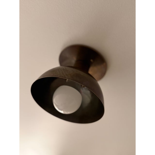 Kitchen Spotlights with Brown Shades and Brass Fittings, 2010s, Set of 2 For Sale - Image 6 of 12