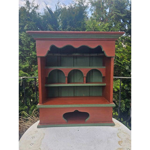 Folk Wooden Cabinet, 1960s For Sale - Image 11 of 11