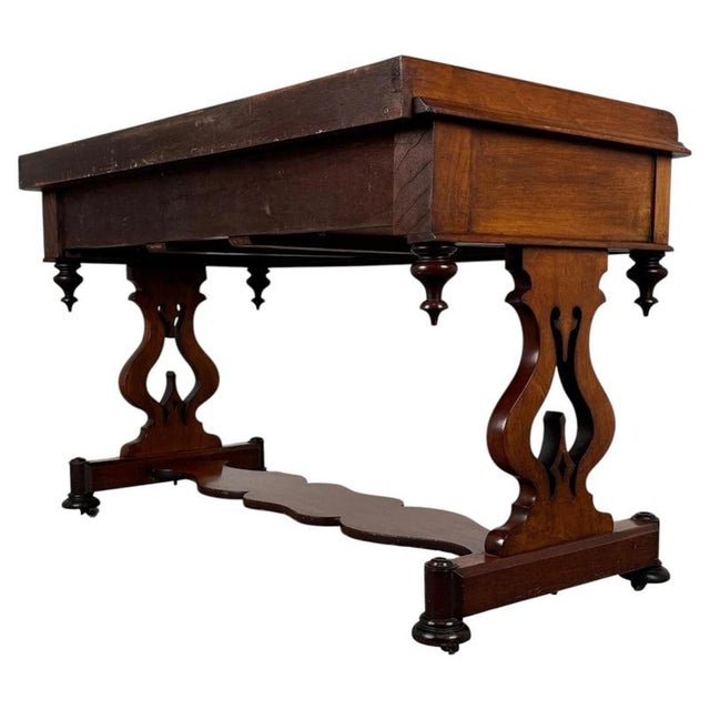 19th Century English Mahogany Side Table For Sale - Image 6 of 11