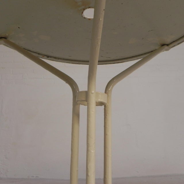 Bistro Table with Cast Iron Legs and Round Steel Top, 1930s For Sale - Image 13 of 18