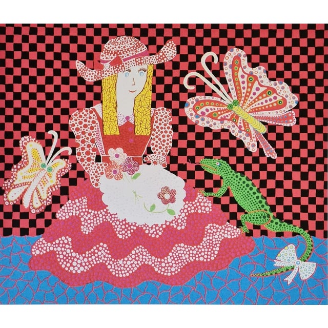 After Yayoi Kusama, Lizard, Lithograph, 1990s For Sale - Image 6 of 9
