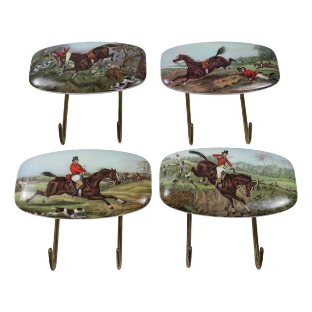 Mid-Century Italian Clothing Hangers, 1950s, Set of 4 For Sale