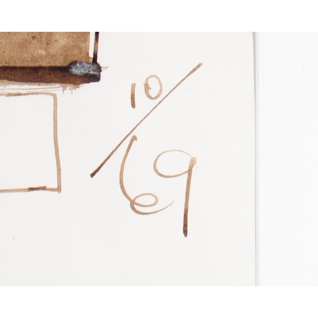 1960s 1969 Abstract Watercolor Painting by Harry Hilson For Sale - Image 5 of 8