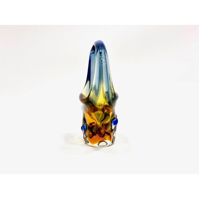 Art Glass Basket by Frantisek Zemek for Sklarna Mstisov, 1960s For Sale - Image 8 of 9