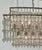 Original retail $6970, stylish Currey & Company Art Deco Style Rainhill Chandelier, silver frame, acrylic beads, showroom...