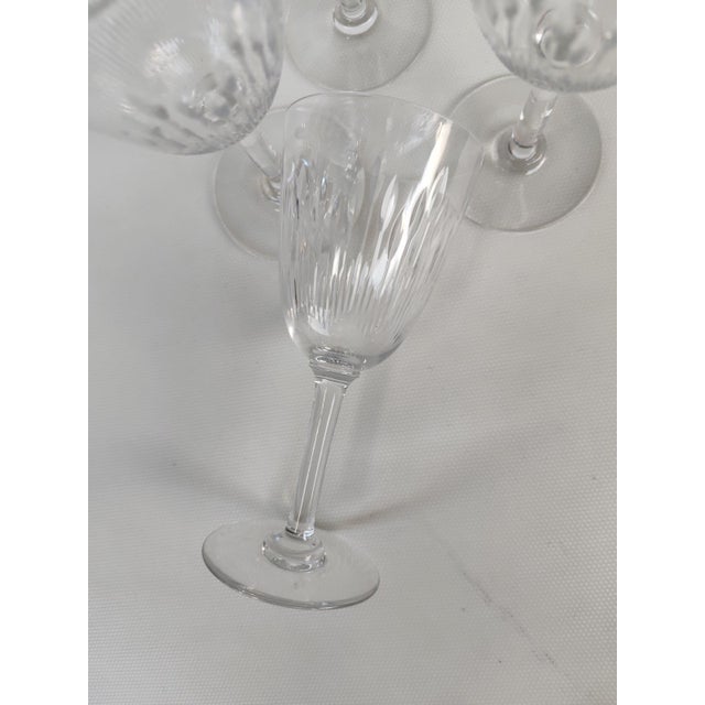 Crystal Corneille Glasses from Baccarat, Early 20th Century, Set of 4 For Sale - Image 3 of 8