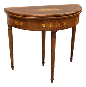 19th Century Charles X Console Game Table in Walnut