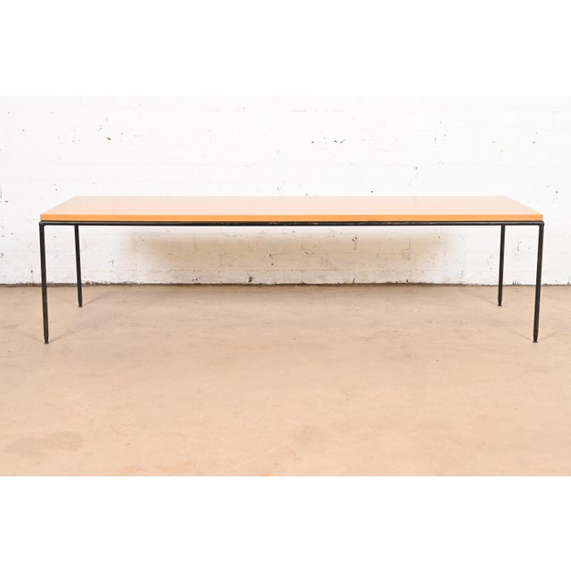 Mid-Century Modern Paul McCobb Planner Group Birch and Iron Coffee Table or Bench, 1950s For Sale - Image 3 of 10