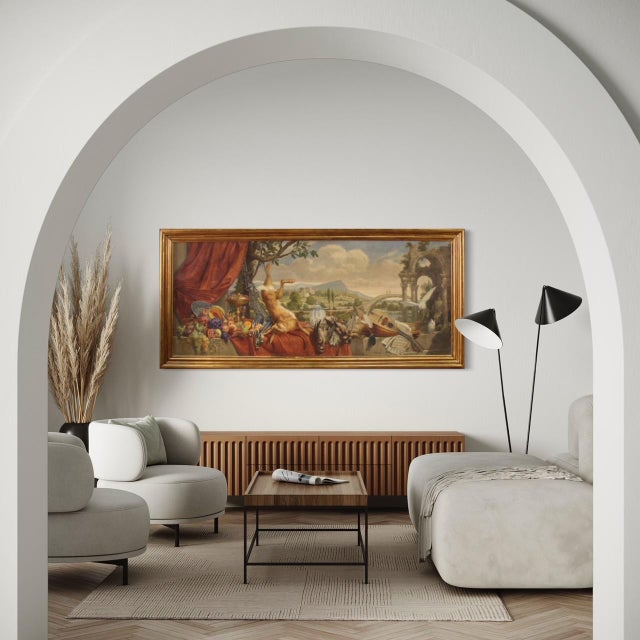 Giorgio Ceragioli, Large Still Life, 1920, Oil on Canvas, Framed For Sale - Image 10 of 17