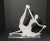 Italian Lucite Dancing Ballerina Performs Attitude Pose on a Clear Acyclic Base, Circa 1920s For Sale - Image 4 of 8