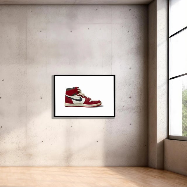 Not Yet Made - Made To Order Fine Art Photograph of Original Air Jordan Signed by Michael Jordan For Sale - Image 5 of 6