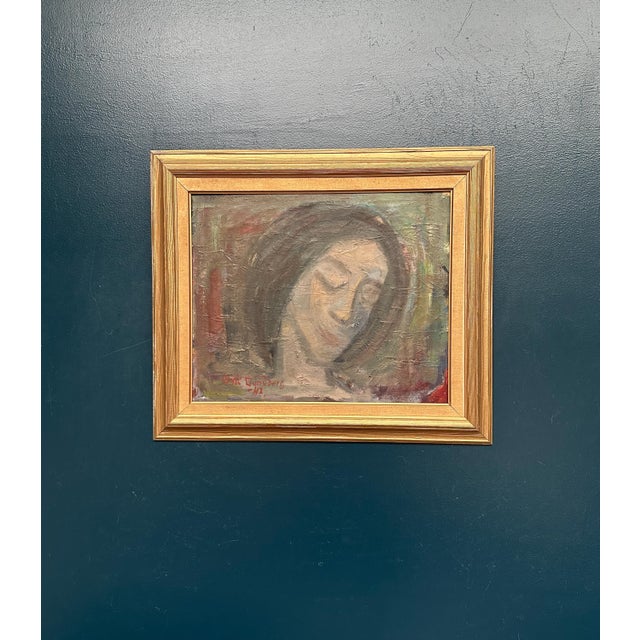 Eric Seth Lundberg, Portrait, 1942, Oil Painting on Panel, Framed For Sale - Image 14 of 18