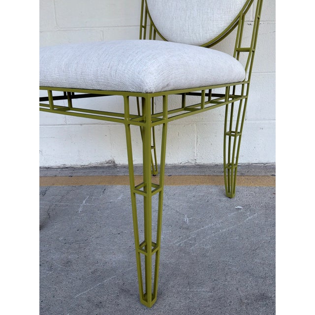 Contemporary Jonathan Charles Xo Green Side Chair For Sale - Image 3 of 6
