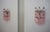 Glass Vintage Italian Poliedri Pink Glass Wall Sconces, 1990, Set of 2 For Sale - Image 7 of 13