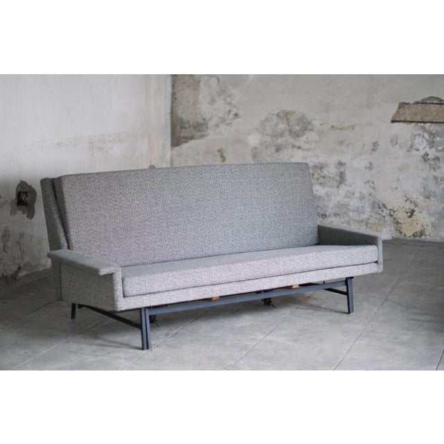 Convertible Fabric Sofa by René Jean Caillette for Steiner, 1961 For Sale - Image 15 of 17