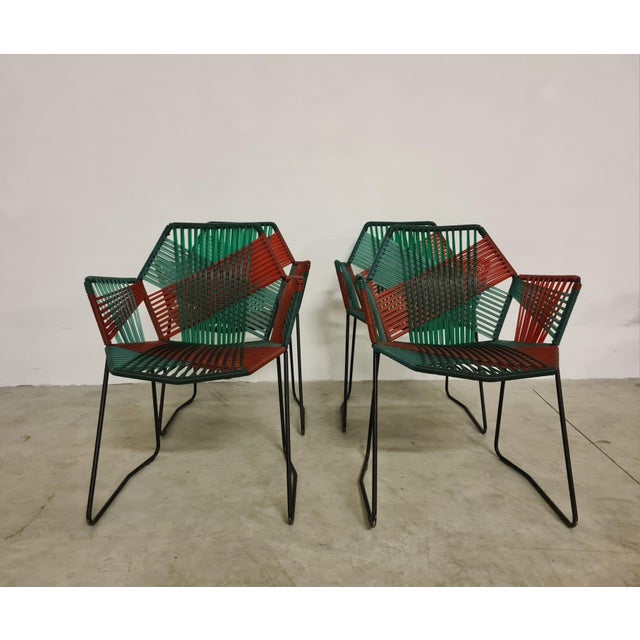Moroso Tropicalia Jungle Armchairs by Patricia Urquiola for Moroso, 2008, Set of 4 For Sale - Image 4 of 18