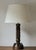 Carved wooden table lamp by Charles Dudouyt, France 1940s. This piece has been newly re wired to operate in the states,...
