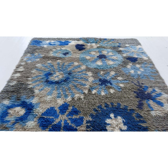 Doris Leslie Blau Vintage Rya Rug by Margareta Grandin Nettles For Sale In New York - Image 6 of 9