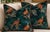 Not Yet Made - Made To Order Mulberry Home Game Show Teal Velvet Pheasant Pillows - A 22" Pair For Sale - Image 5 of 5