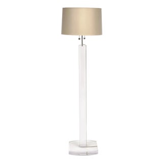 Vintage French Lucite Floor Lamp, Modern Style 1980s For Sale