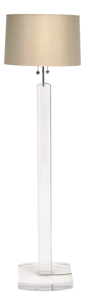 Vintage French Lucite Floor Lamp, Modern Style 1980s