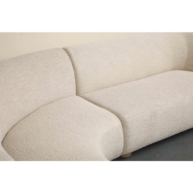 Contemporary Contemporary Alabaster Boucle 2-Piece Chaise Sectional Sofa For Sale - Image 3 of 11