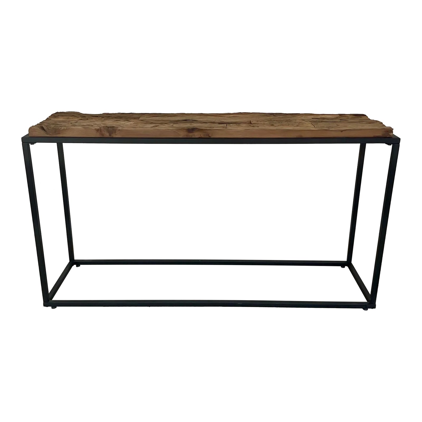 Organic Modern Reclaimed Wood Console Table | Chairish