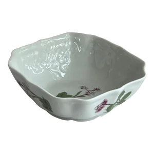 Berry Haute Porcelain Creation Lourioux France Flower Trinket Dish Catchall
