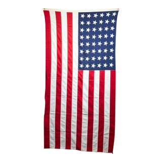 Large Valley Forge American Flag With 48 Stars c.1940-1950 For Sale