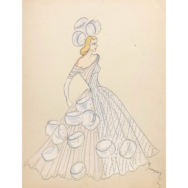 Figurative 1960s Larry Youngblood Marshmallow Mardi Gras Costume For Sale - Image 3 of 3