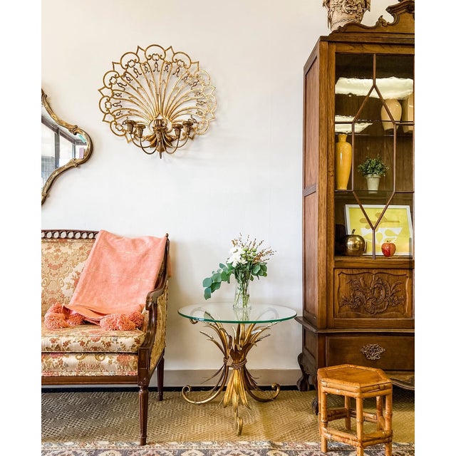 Vintage Italian Gilt Sheaf of Wheat Side Tables, Pair For Sale - Image 10 of 10