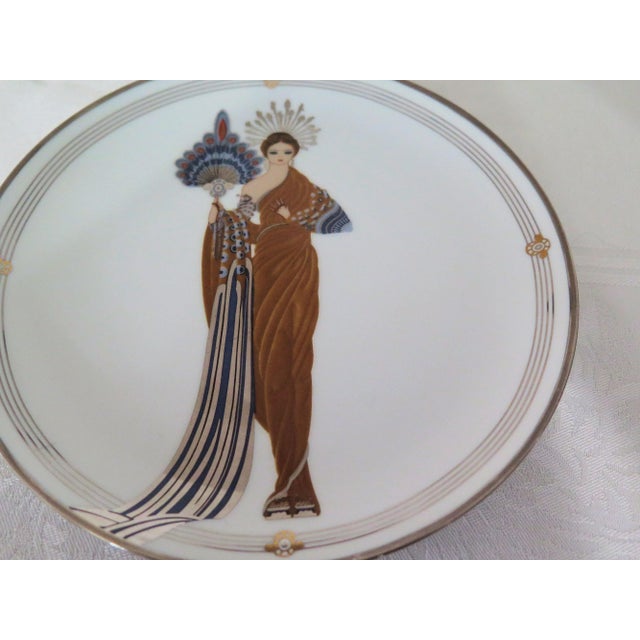 Art Nouveau Art Nouveau Artist Arte' Hand Painted Porcelain Plate For Sale - Image 3 of 5