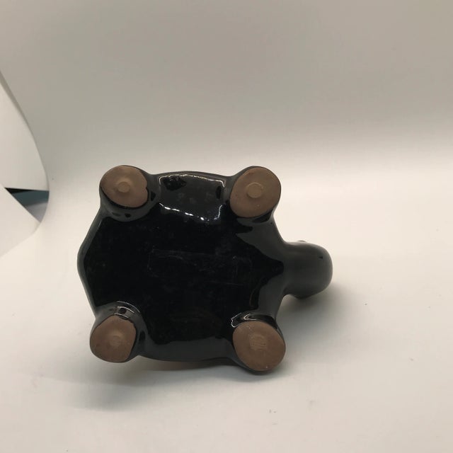 Mid-Century Modern Mid-Century Modern Red Blue Mountain Turtle Ceramic Planter For Sale - Image 3 of 4