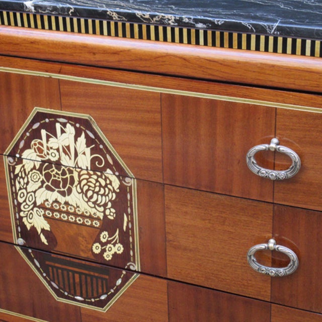 1920s 1920s Fine Art Deco Chest Of Drawers By DIM For Sale - Image 5 of 6