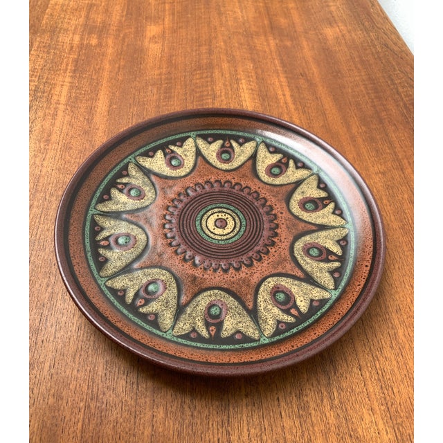 Vintage German Ceramic Wall Plate from Keramik Manufaktur Kupfermühle, 1970s For Sale - Image 4 of 14