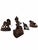 Vintage Balinese-Style Carved Wood Figurative and Bird Sculptures — Set of 4 For Sale - Image 4 of 10