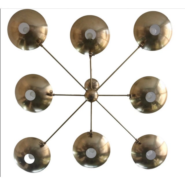 Mid-Century Sputnik Chandelier, 1960s For Sale - Image 6 of 6