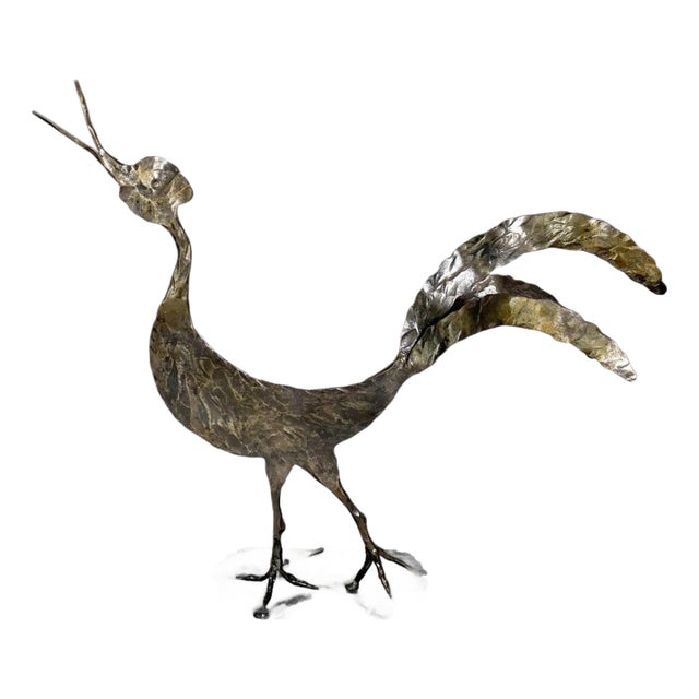 Metal Rooster Sculpture, France, 1970 For Sale