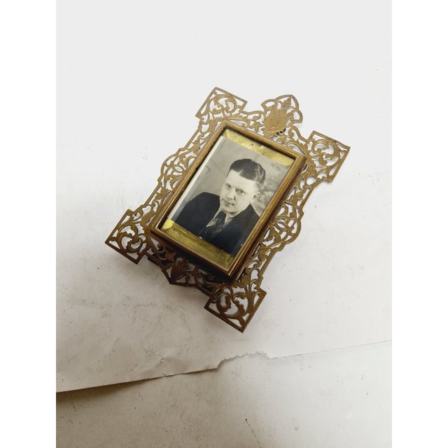 Art Nouveau Bronze Frame, France, 1950s For Sale - Image 12 of 14