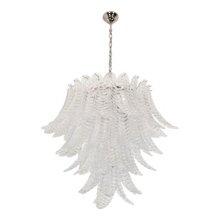 Mid Century Modern Murano Glass Chandelier 1970s For Sale