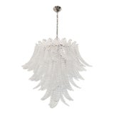 Murano Glass Leaves Chandelier For Sale