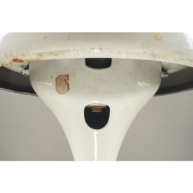 Reclaimed Art Deco Enameled Cast Iron Pedestal Sink For Sale - Image 11 of 11