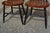 Wood Pair of Mid 20th Century Hitchcock Black W/ Brown Seat Gold Stenciled Fruits Harvest Dining Chairs For Sale - Image 7 of 15