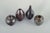 Wallåkra Ceramics, Sweden. Four small ceramic vases. Organically shaped vases in wheel-thrown stoneware with textured...