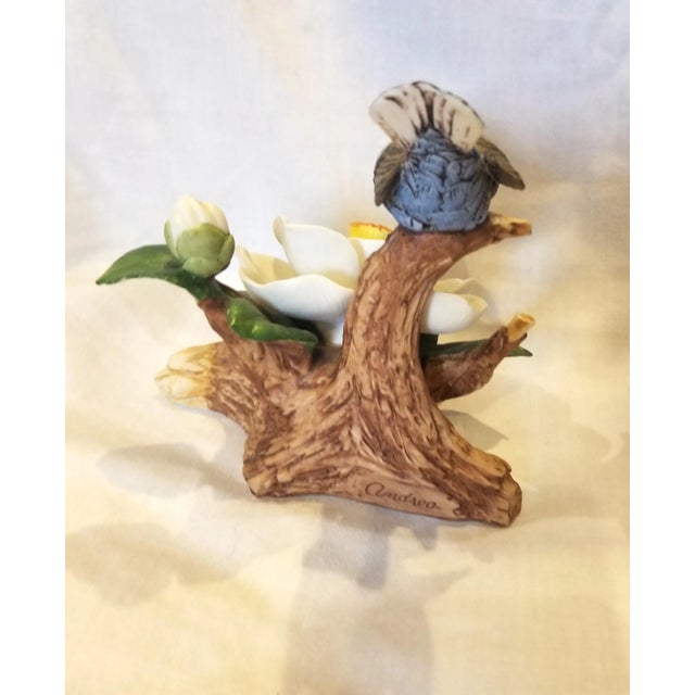 Vintage '87 Indigo Bunting, Andrea by Sadek #7914 For Sale - Image 4 of 5