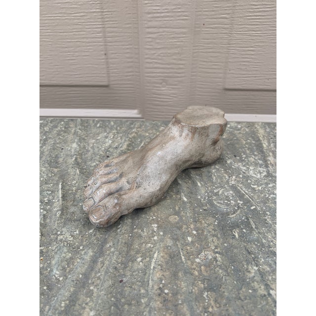 Grand Tour Style Greek or Roman Plaster Foot Sculpture For Sale In South Bend - Image 6 of 7