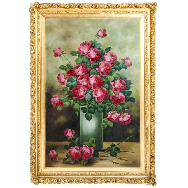 Giltwood Frame Oil / Canvas Painting For Sale - Image 9 of 9
