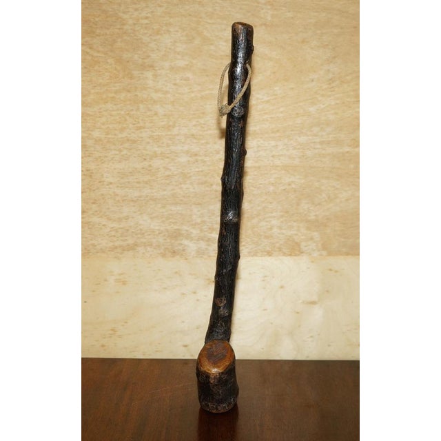 Irish Knobkerrie stick A lovely primitive piece, used by shepherds in the late Victorian era right the way up until today...