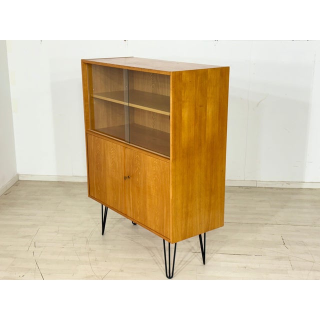 Wood Vintage Highboard in Ash from VEB Hellerau For Sale - Image 7 of 14