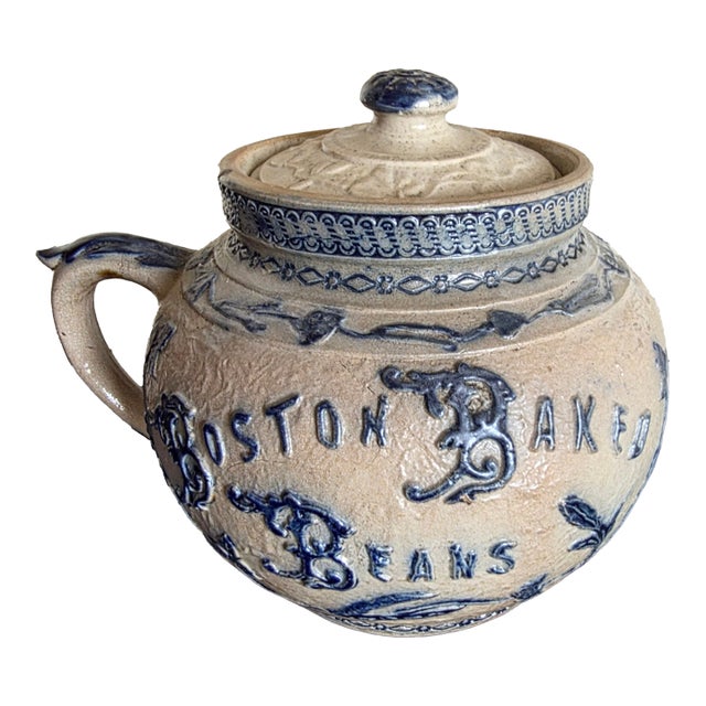 Stoneware Boston Baked Beans Pot For Sale